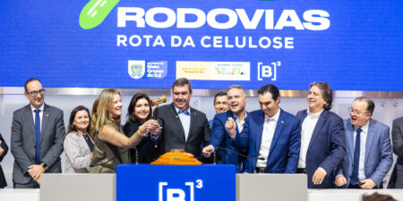 Tebet acompanha leilão de concessão da Rota da Celulose, vencido pelo consórcio K&G e com previsão de investimento de R$ 10 bilhões