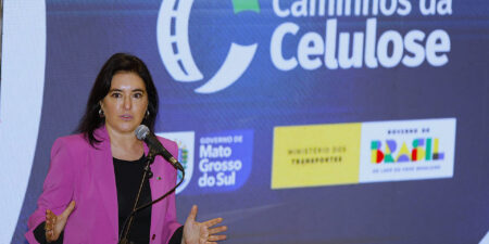 Simone Tebet participa da apresentação do contrato de concessão da Rota da Celulose